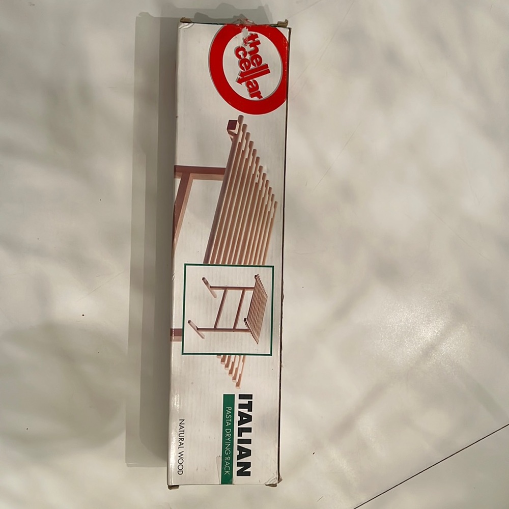 The Cellar wood Pasta Drying Rack New in Box